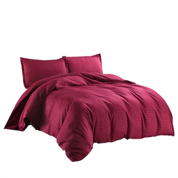Quilt Cover Set Polyester Bed Cover Set Hotel Satin Strip Solid Color School Bedding Quilt Cover Pillowcase K426
Quilt Cover Set Polyester Bed Cover Set Hotel Satin Strip Solid Color School Bedding Quilt Cover Pillowcase K426