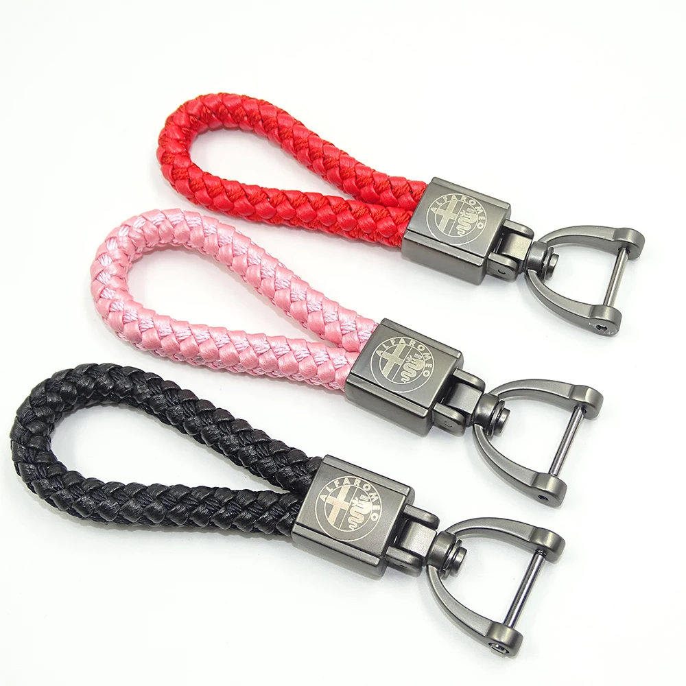Good quality braided rope keychain FOR Alfa Romeo Mito GT 147 156 159 166 Giulietta Spider Parallel-chord Alloy Car accessories
Good quality braided rope keychain FOR Alfa Romeo Mito GT 147 156 159 166 Giulietta Spider Parallel-chord Alloy Car accessories