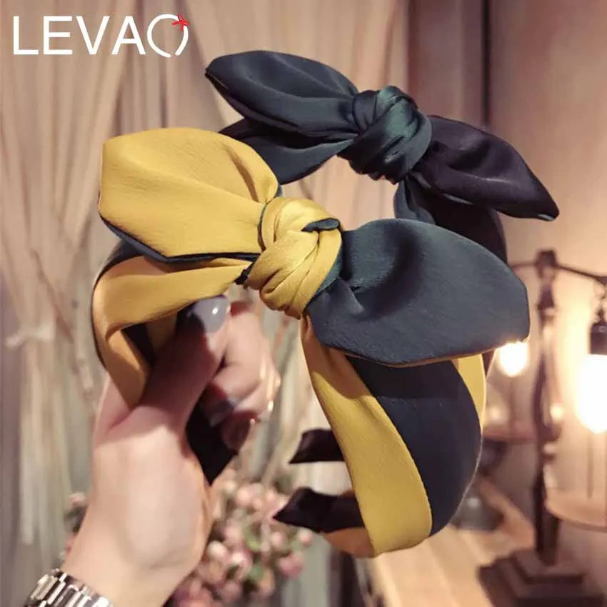 Levao Fashion Women Top Knot Turban Headband Soft Yellow Black Hairband Simple Elastic Hairband Rabbit Ear Hair Accessories
Levao Fashion Women Top Knot Turban Headband Soft Yellow Black Hairband Simple Elastic Hairband Rabbit Ear Hair Accessories