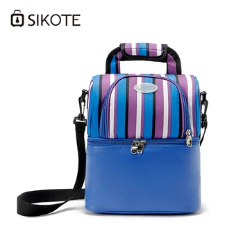 SIKOTE Lunch Bag Women Men Kids Waterproof Portable Thermal Food Picnic Stripe Launch Box Cooler Tote Handbags Double Layer
SIKOTE Lunch Bag Women Men Kids Waterproof Portable Thermal Food Picnic Stripe Launch Box Cooler Tote Handbags Double Layer