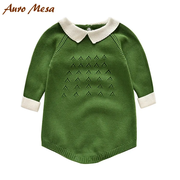 Lovely Baby Girl Knitted Bodysuit 100%Cotton Full Infant One-piece Jumpsuit
Lovely Baby Girl Knitted Bodysuit 100%Cotton Full Infant One-piece Jumpsuit