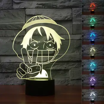 3D Luffy Nightlight LED Baby Sleep Lighting Colorful Gradient Anime Table Lamp Bedroom Decor One Piece Light Fixture Child Gifts
3D Luffy Nightlight LED Baby Sleep Lighting Colorful Gradient Anime Table Lamp Bedroom Decor One Piece Light Fixture Child Gifts