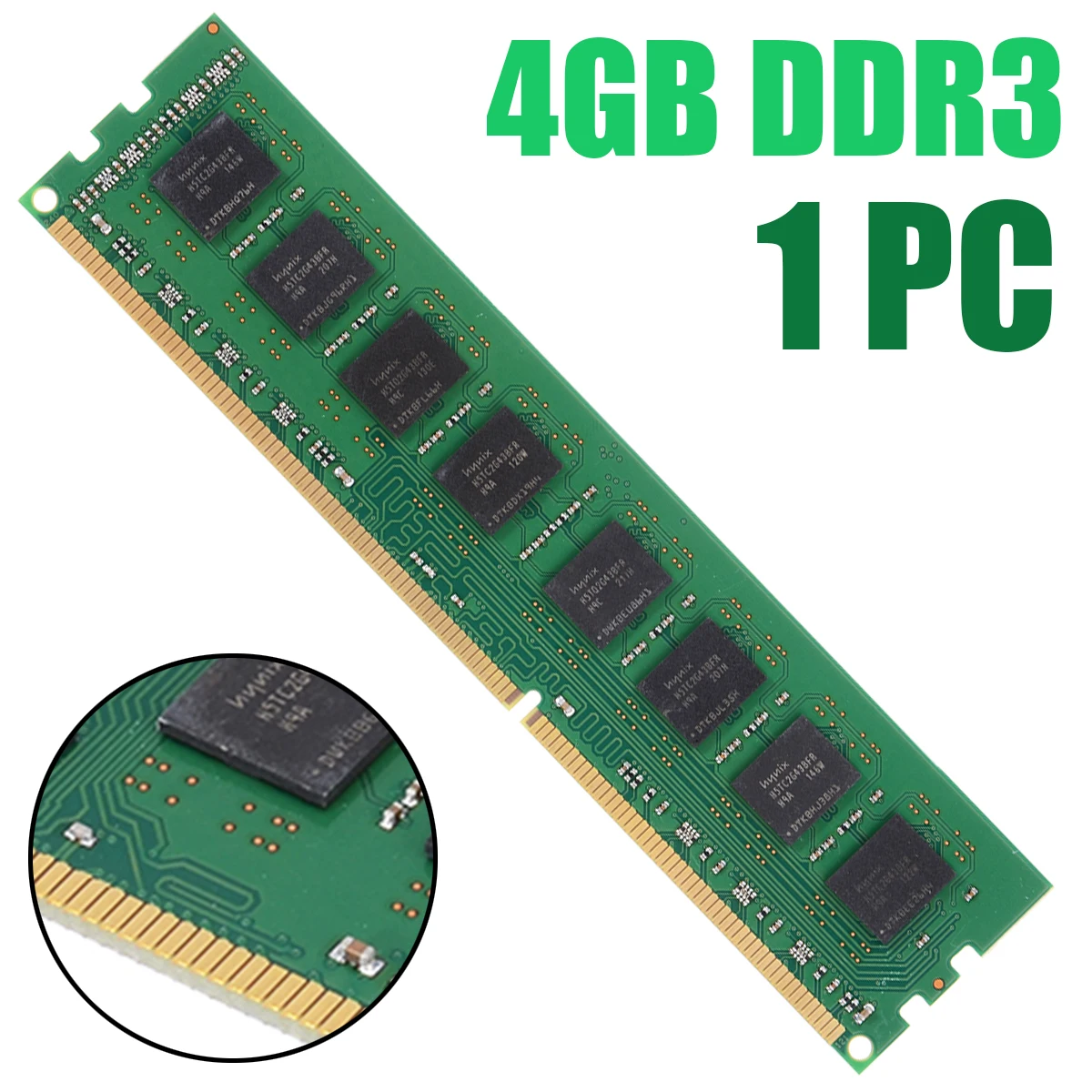 Pohiks 4 Гб настольная память DDR3 1333 МГц 240Pin 4G Ram двухканальный для AMD настольных ПК DIMM |