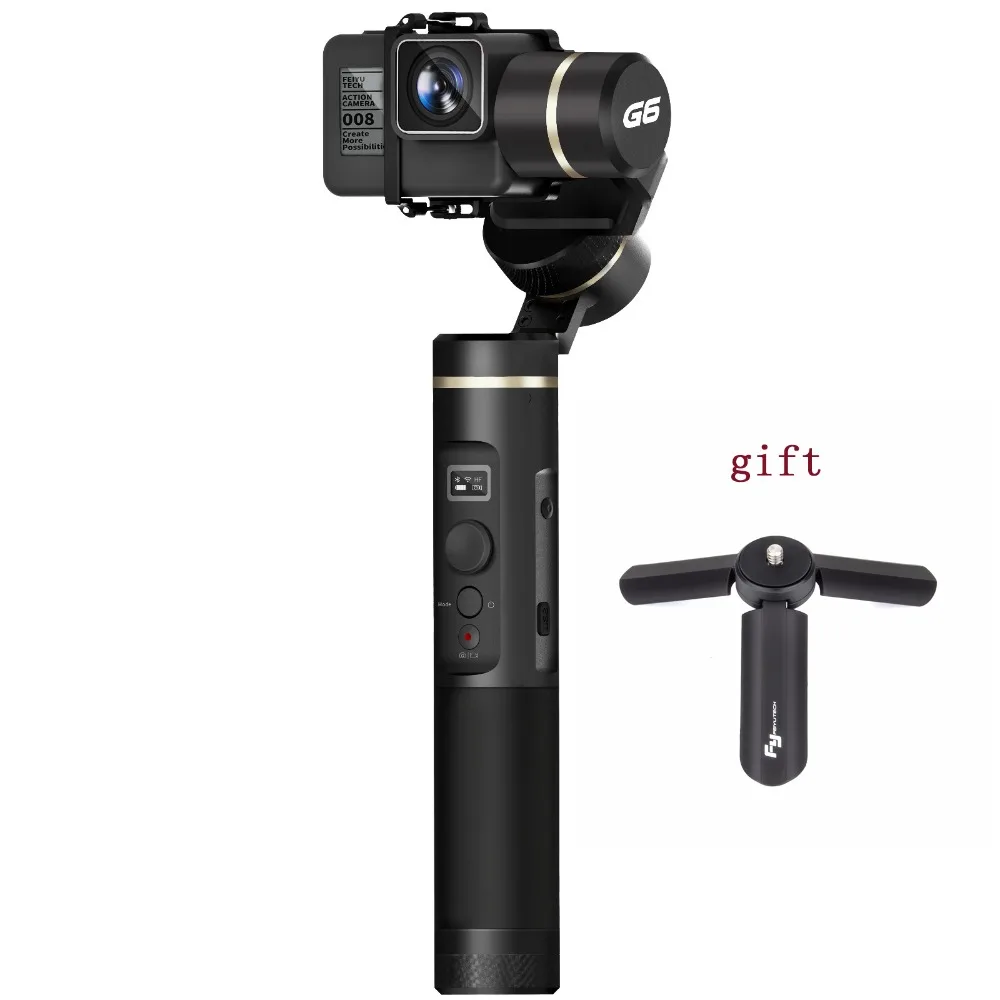 FeiyuTech G6 3-Axis Handheld Gimbal for GoPro HERO 6 /5 / 4 / 3+ / 3 Yi cam 4K / AEE with Wifi + Blue Tooth OLED Screen
FeiyuTech G6 3-Axis Handheld Gimbal for GoPro HERO 6 /5 / 4 / 3+ / 3 Yi cam 4K / AEE with Wifi + Blue Tooth OLED Screen