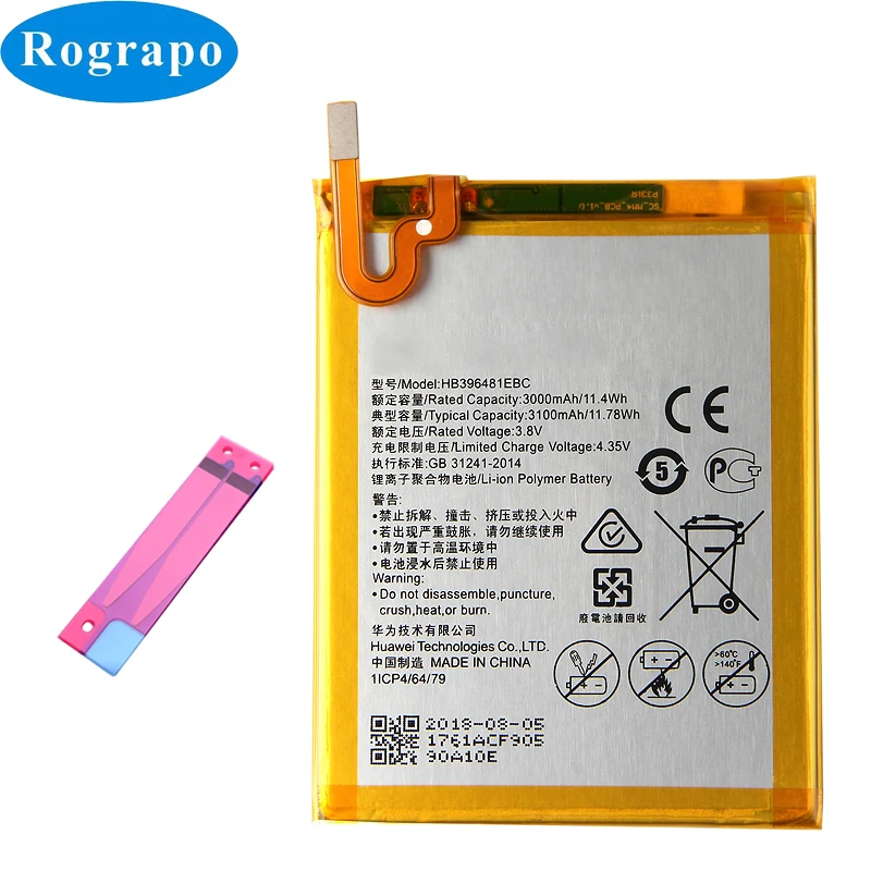 3100mAh HB396481EBC Mobile Phone Replacement Battery For Huawei Honor 5A CAM-TL00H CAM-UL00 Y6II CAM-L32 CAM-L23 CAM-L21
3100mAh HB396481EBC Mobile Phone Replacement Battery For Huawei Honor 5A CAM-TL00H CAM-UL00 Y6II CAM-L32 CAM-L23 CAM-L21
