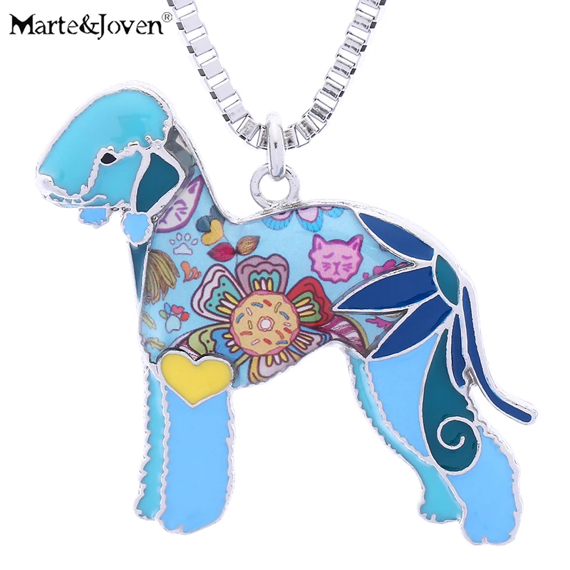 Marte&Joven Cute Bedlington Terrier Jewelry Gifts for Women Dog Lovers Personalized Enamel Pets Dog Necklaces & Pendants
Marte&Joven Cute Bedlington Terrier Jewelry Gifts for Women Dog Lovers Personalized Enamel Pets Dog Necklaces & Pendants