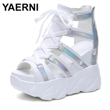 YAERNIWomen Sandals Summer Ladies PU PlatformSandals 10CMWedges Thick Bottom Casual Women Sneakers Comfortable White SandalsE993
YAERNIWomen Sandals Summer Ladies PU PlatformSandals 10CMWedges Thick Bottom Casual Women Sneakers Comfortable White SandalsE993
