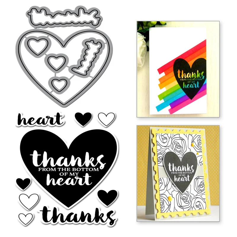 Naifumodo Heart Thanks Letter Metal Cutting Dies Word Scrapbooking For Making Cards Decorative Embossing Crafts Stencil New 2019
Naifumodo Heart Thanks Letter Metal Cutting Dies Word Scrapbooking For Making Cards Decorative Embossing Crafts Stencil New 2019