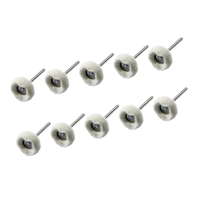 10pcs Woolen Polishing Buffing Wheels 3.2mm Shank Mandrel Mini Drill Bits for Dremel Rotary Tool Accessories Set
10pcs Woolen Polishing Buffing Wheels 3.2mm Shank Mandrel Mini Drill Bits for Dremel Rotary Tool Accessories Set