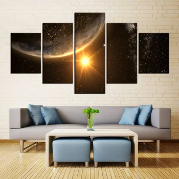 Canvas Home Decor Wall Art 5 Panel Planets Poster Universe Large Poster HD Printed Painting Modular Pictures For Living Room
Canvas Home Decor Wall Art 5 Panel Planets Poster Universe Large Poster HD Printed Painting Modular Pictures For Living Room
