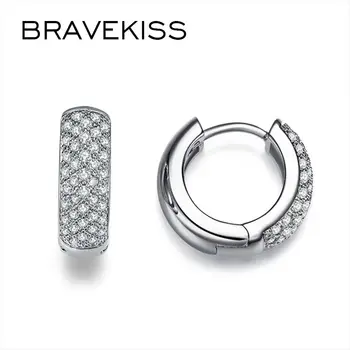 BRAVEKISS Trendy Tiny Cubic Zircon Pave Hoop Earrings Fashion Jewelry for Women Wedding Party Crystal Earring Brincos BUE0146
BRAVEKISS Trendy Tiny Cubic Zircon Pave Hoop Earrings Fashion Jewelry for Women Wedding Party Crystal Earring Brincos BUE0146