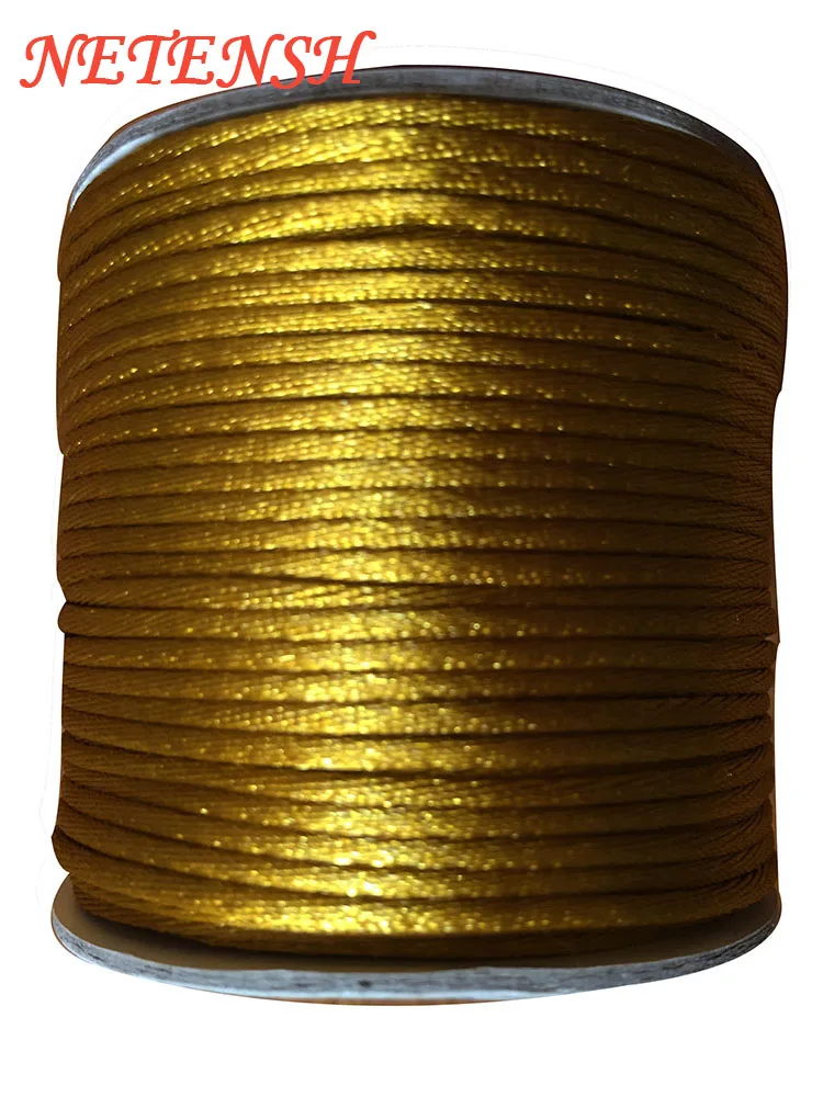 2mm Goldenrod Nylon Cord Jewelry Findings Accessories Rattail Satin Macrame Rope Shamballa Bracelet Beading Cords 60m/Roll
2mm Goldenrod Nylon Cord Jewelry Findings Accessories Rattail Satin Macrame Rope Shamballa Bracelet Beading Cords 60m/Roll