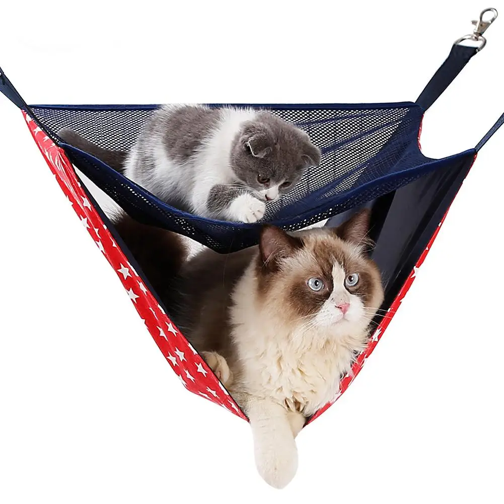 Breathable Mesh Double-layer Cat Bed Hammock Cat Cage Double-layer Swing Hanging Bedding
Breathable Mesh Double-layer Cat Bed Hammock Cat Cage Double-layer Swing Hanging Bedding