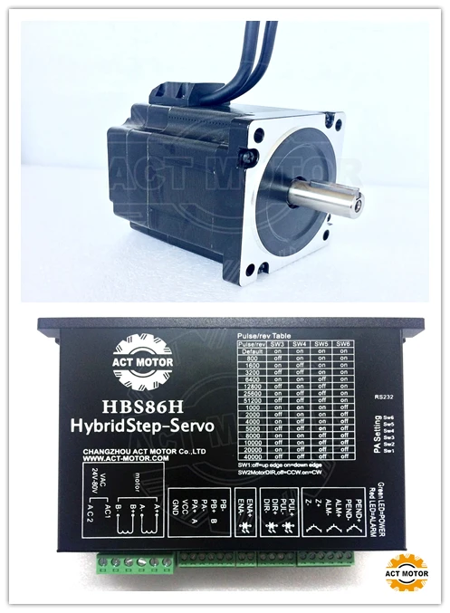 Free ship to USA!!ACT Motor 1A Nema34 Closed-Loop Stepper Motor 34SSM8460-EC1000 708oz-in 80mm 6A 14mm Diameter+Driver HBS86H
Free ship to USA!!ACT Motor 1A Nema34 Closed-Loop Stepper Motor 34SSM8460-EC1000 708oz-in 80mm 6A 14mm Diameter+Driver HBS86H