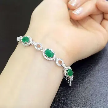 Sale Qi Xuan_Trendy Jewelry_Colombia Green Stone Fashion Bracelets_S925 Solid Silver Green Bracelet_factory Directly Sales
Sale Qi Xuan_Trendy Jewelry_Colombia Green Stone Fashion Bracelets_S925 Solid Silver Green Bracelet_factory Directly Sales