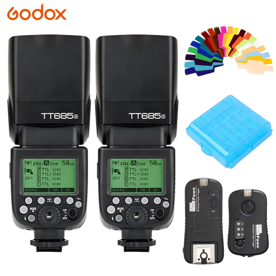 Godox TT685S 2.4G HSS TTL Camera Flash Light Speedlite + TF-365 Trigger for Sony A77II A7RII A7R A99 A58 A6500 A6000 A6300
Godox TT685S 2.4G HSS TTL Camera Flash Light Speedlite + TF-365 Trigger for Sony A77II A7RII A7R A99 A58 A6500 A6000 A6300