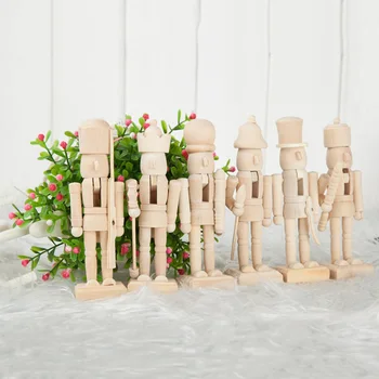 New 6pcs 1Set 12Cm High Christmas Holiday Nutcracker Blank DIY Yourself Vintage German Wooden Table Walnut Toy Zakka Dolls
New 6pcs 1Set 12Cm High Christmas Holiday Nutcracker Blank DIY Yourself Vintage German Wooden Table Walnut Toy Zakka Dolls