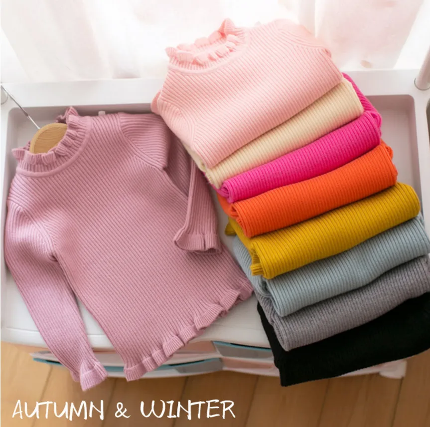 2018 New Girls Baby Sweaters Soft Warm Infantil Newborn Wood Ear Turtlenecks For Autumn Winter Children's Sweater Coats Pullover
2018 New Girls Baby Sweaters Soft Warm Infantil Newborn Wood Ear Turtlenecks For Autumn Winter Children's Sweater Coats Pullover