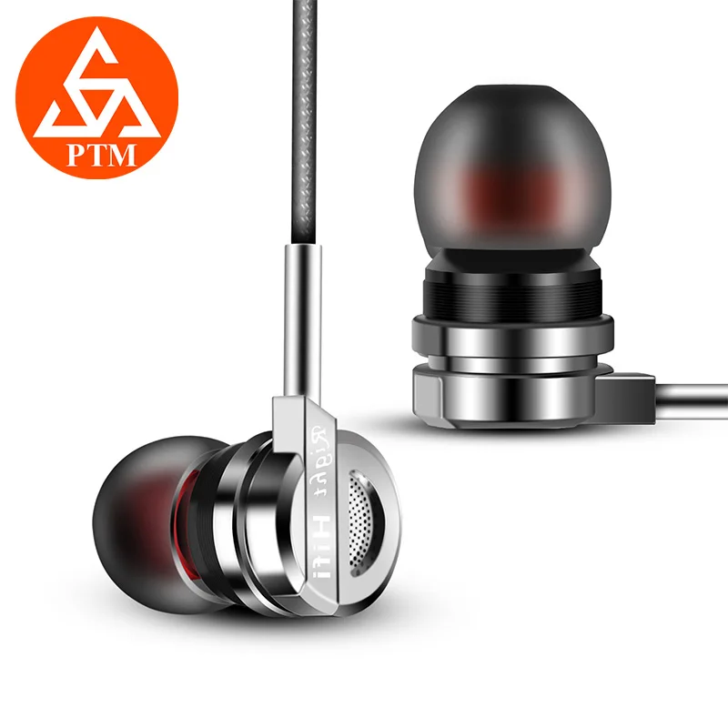 PTM DM9 Zinc Alloy Earphone In Ear Metal Bass Earbuds Stereo Headset for phone Computer MP3 MP4 dj rock jazz Music Earphones
PTM DM9 Zinc Alloy Earphone In Ear Metal Bass Earbuds Stereo Headset for phone Computer MP3 MP4 dj rock jazz Music Earphones