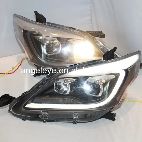 For Toyota innova Head Lamp 2012-2014 Year LED Front Lamp Black Housing