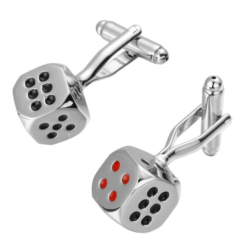 Fashion jewelry square lucky gamblers silvery men dice cufflinks French shirt sleeve cuff links
Fashion jewelry square lucky gamblers silvery men dice cufflinks French shirt sleeve cuff links