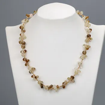 Quartz Rutilated Necklace Natural Stone Crystal Braided Ladies Pearl Energy Women Jewelry Pearl Moana Nurse Gender Necklace Boho
Quartz Rutilated Necklace Natural Stone Crystal Braided Ladies Pearl Energy Women Jewelry Pearl Moana Nurse Gender Necklace Boho