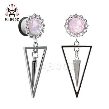 KUBOOZ Opal Ear Gauges Piercing Stainless Steel Triangle Dangle Plugs Tunnels Expanders Screw Earring Body Jewelry 2PCS For Gift
KUBOOZ Opal Ear Gauges Piercing Stainless Steel Triangle Dangle Plugs Tunnels Expanders Screw Earring Body Jewelry 2PCS For Gift