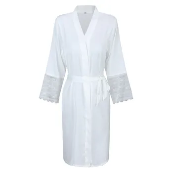 NEW Satin Bride Bridesmaid Robe Summer Women Nightdress Sexy Lady Sleepwear Lace Trim Nightgown Kimono Bathrobe Wedding Gift
NEW Satin Bride Bridesmaid Robe Summer Women Nightdress Sexy Lady Sleepwear Lace Trim Nightgown Kimono Bathrobe Wedding Gift