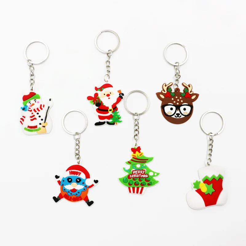 6pcs Christmas Decor Tree/Snowman/Santa/Elk Rubber Keychain Pendant Ornaments Christmas Gifts for New Years Navidad Noel Decor
6pcs Christmas Decor Tree/Snowman/Santa/Elk Rubber Keychain Pendant Ornaments Christmas Gifts for New Years Navidad Noel Decor