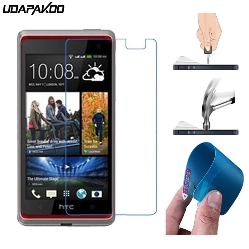 

udapakoo Explosion proof Screen Protector film soft glass nano film for HTC Desire 601 600c 500 506e 560 600 606W 608T one M7