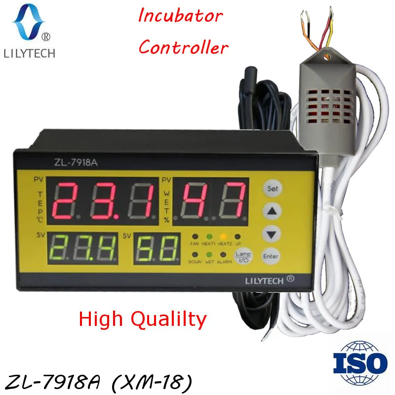 ZL-7918A,100-240Vac, Multifunction Automatic Incubator, Incubator Controller, Temperature humidity for incubator, Lilytech xm-18
ZL-7918A,100-240Vac, Multifunction Automatic Incubator, Incubator Controller, Temperature humidity for incubator, Lilytech xm-18