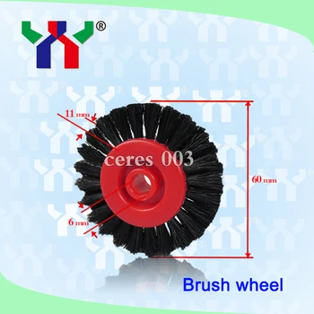 Brush Wheel Black for Offset Printing Machine 10 pcs / bag by DHL