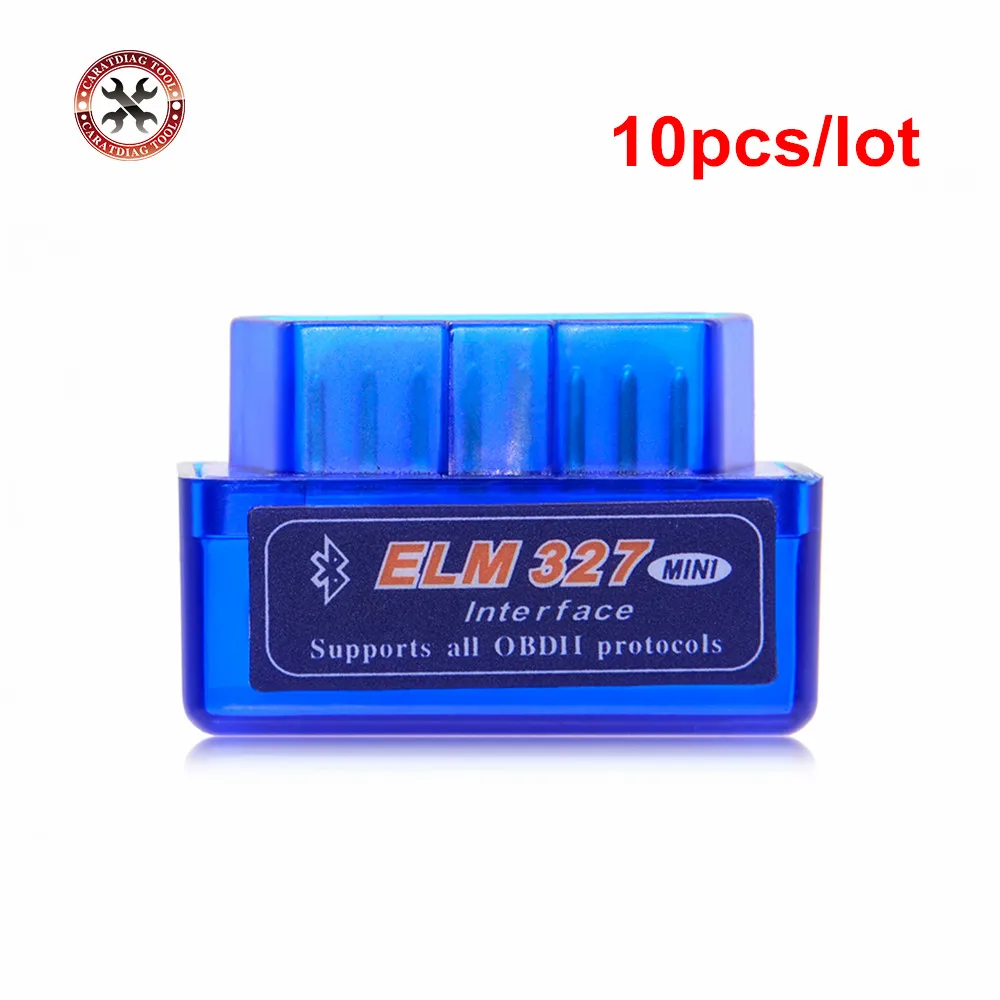 

10pcs/lot 2019 Bluetooth ELM327 Scanner V2.1 ELM327 OBD2 Code Reader Support OBDII Protocols ELM327 OBD Car Diagnostic Scan Tool