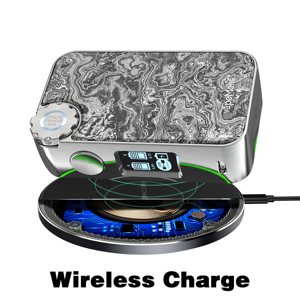 Box Mod Vapemons Gearbox 222W TC Wireless Charge OLED Screen 510 Thread Resin Panel 18650 Battery Electronic Cigarette Vape Mod
Box Mod Vapemons Gearbox 222W TC Wireless Charge OLED Screen 510 Thread Resin Panel 18650 Battery Electronic Cigarette Vape Mod