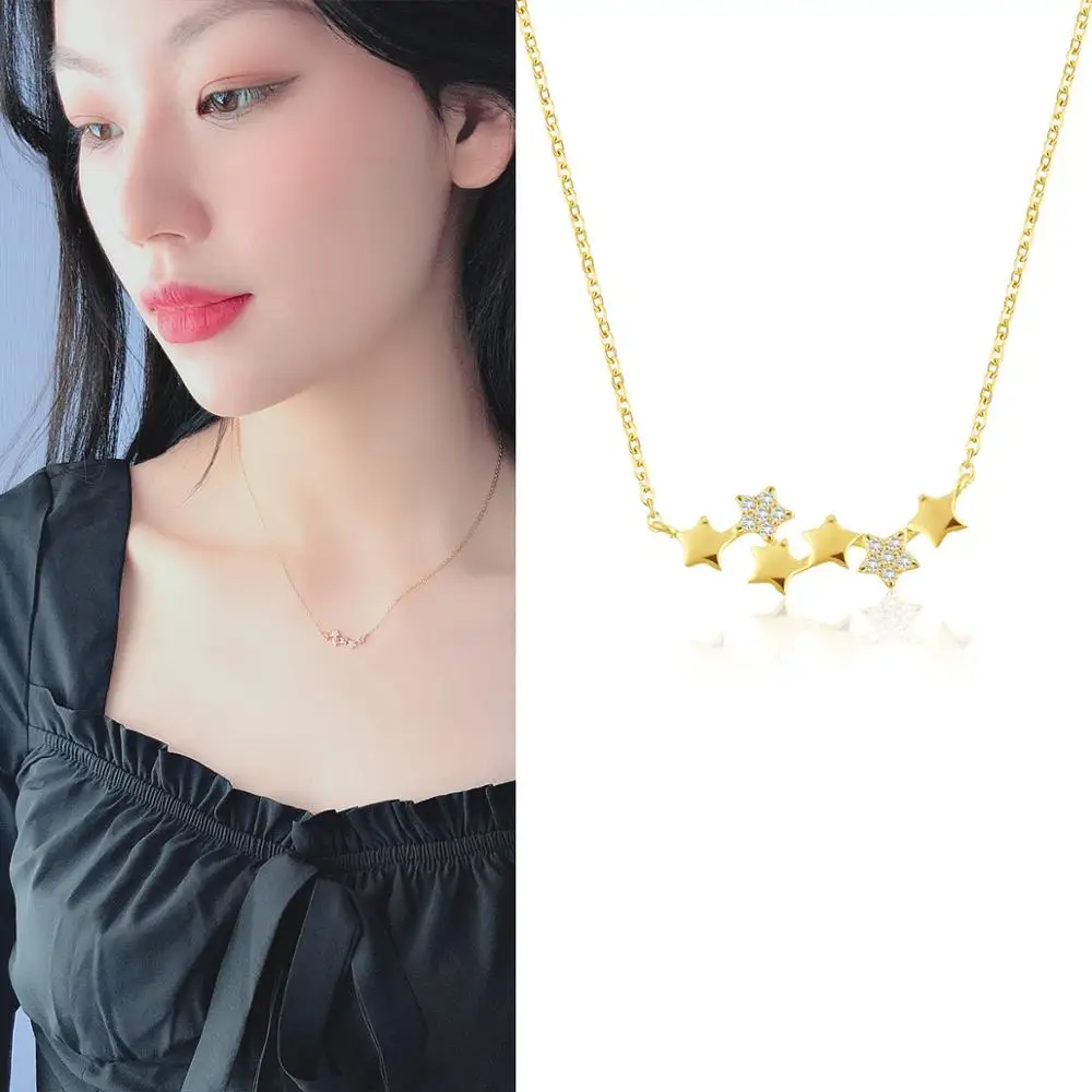 Dainty Crystals Stars Link Chain Pendant Necklaces Women's Charms Initial Clavicle Necklace Jewelry 2019 Collares de moda NC185
Dainty Crystals Stars Link Chain Pendant Necklaces Women's Charms Initial Clavicle Necklace Jewelry 2019 Collares de moda NC185