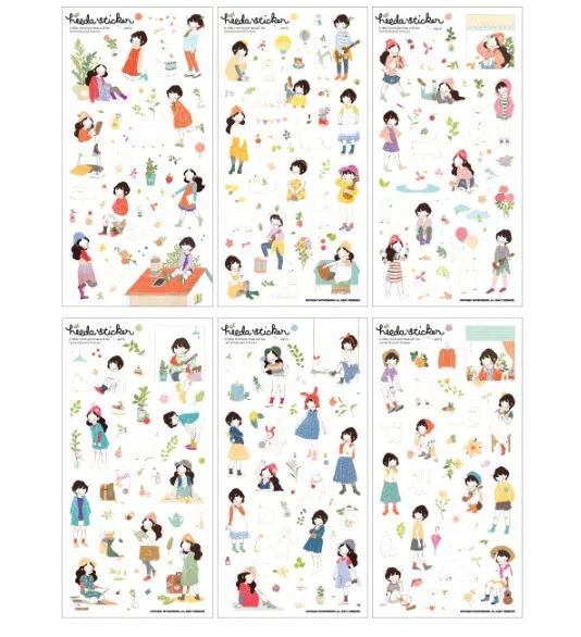 6 sheets/pack Kawaii Diary Decoration Sweet Heeda Girls Ver. 2 PVC Planner Stickers Post It
6 sheets/pack Kawaii Diary Decoration Sweet Heeda Girls Ver. 2 PVC Planner Stickers Post It