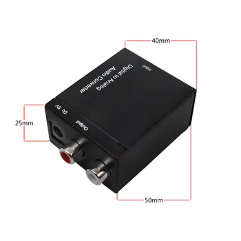 DAC Digital Decoder to Analog Audio Converter Box for TV Adapter Jack 2*RCA Amplifier
DAC Digital Decoder to Analog Audio Converter Box for TV Adapter Jack 2*RCA Amplifier