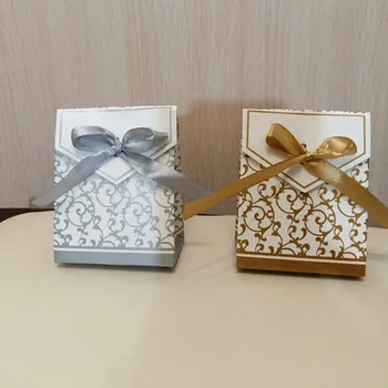 20/40PCS Creative Gold Silver Paper Boxs with Gold Ribbon Wedding Favours Birthday Party Gift Candy Cake Dragee Bags Packaging
20/40PCS Creative Gold Silver Paper Boxs with Gold Ribbon Wedding Favours Birthday Party Gift Candy Cake Dragee Bags Packaging