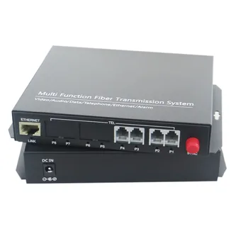 4 Channel PCM Voice Telephone Transmitter Fiber Optic Media Converter Singlemode FC/UPC 20KM with Ethernet function
4 Channel PCM Voice Telephone Transmitter Fiber Optic Media Converter Singlemode FC/UPC 20KM with Ethernet function