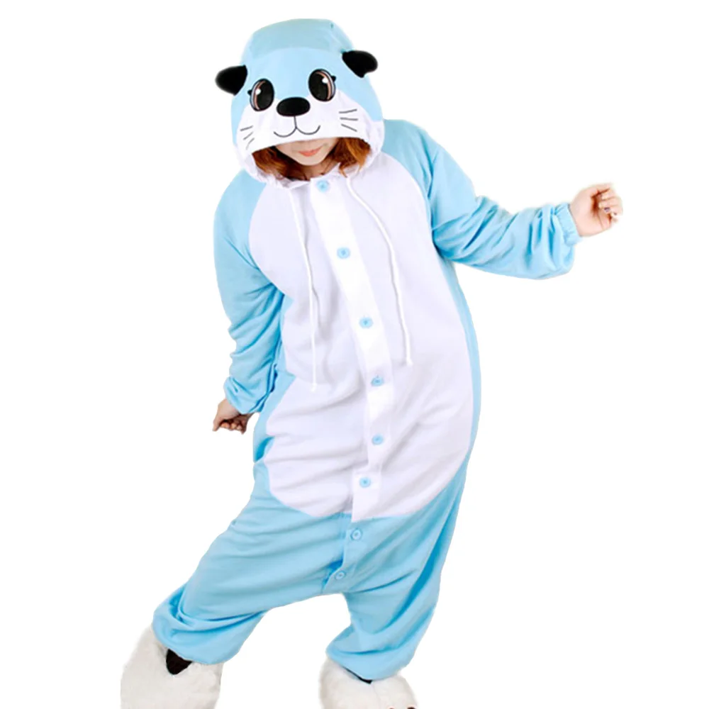 New Cute Animal Jumpsuit Adult Pajamas Sleepwear Blue Otter Animal Fleece Sleepwear
New Cute Animal Jumpsuit Adult Pajamas Sleepwear Blue Otter Animal Fleece Sleepwear