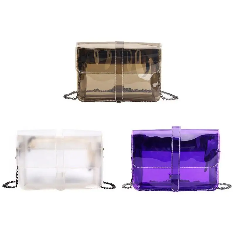 Luxury Brand Designer Transparent PVC Clear Flap Bags For Women Chain Ladies Summer Beach Shoulder Bags Female Handbag Clutch
Luxury Brand Designer Transparent PVC Clear Flap Bags For Women Chain Ladies Summer Beach Shoulder Bags Female Handbag Clutch