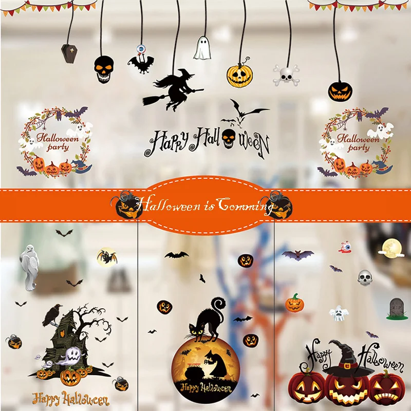2018 New Halloween Window Sticker Home Decorations Pumpkin Wall Stickers Halloween Party Decoration Witch Scarecrow Wall Decor
2018 New Halloween Window Sticker Home Decorations Pumpkin Wall Stickers Halloween Party Decoration Witch Scarecrow Wall Decor