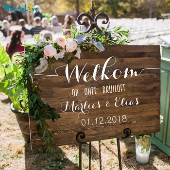 Dutch Wedding Personalized Decal Welkom Op Onze Bruiloft Custom Name And Date Sticker Removable Vinyl Board Mirrors Decor B862
Dutch Wedding Personalized Decal Welkom Op Onze Bruiloft Custom Name And Date Sticker Removable Vinyl Board Mirrors Decor B862