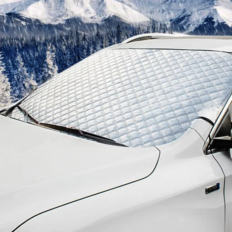 Зимние Чехлы для лобового стекла автомобиля защита от солнца УФ лучей зимняя