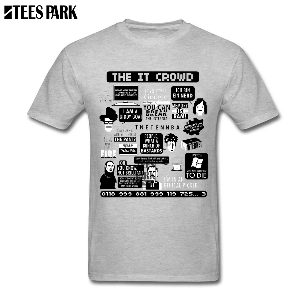 T Shirts Free Shipping The IT Crowd Quotes Short T Shirt Vintage T Shirt Unique Men Grey Men Shirt Comprar 2019 Men Top
T Shirts Free Shipping The IT Crowd Quotes Short T Shirt Vintage T Shirt Unique Men Grey Men Shirt Comprar 2019 Men Top