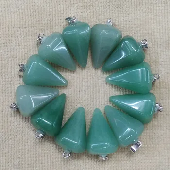 Wholesale 12pcs/lot 2017 fashion natural green aventurine stone hexagon pyramis shape pendants charms for jewelry making free
Wholesale 12pcs/lot 2017 fashion natural green aventurine stone hexagon pyramis shape pendants charms for jewelry making free