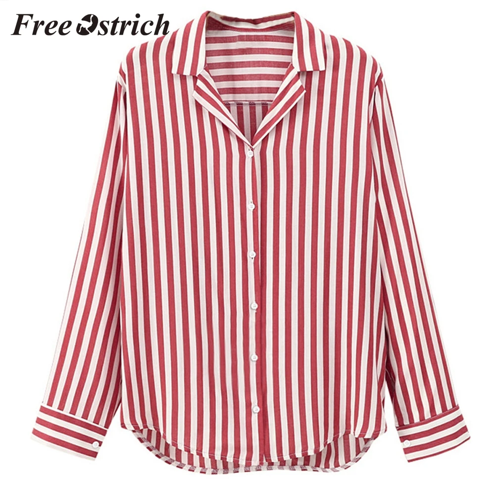 Free Ostrich Women Ladies Striped Long Sleeve Button Work Office Lady Style Blouse Fashion Top Suit Collar Shirt For Women New
Free Ostrich Women Ladies Striped Long Sleeve Button Work Office Lady Style Blouse Fashion Top Suit Collar Shirt For Women New