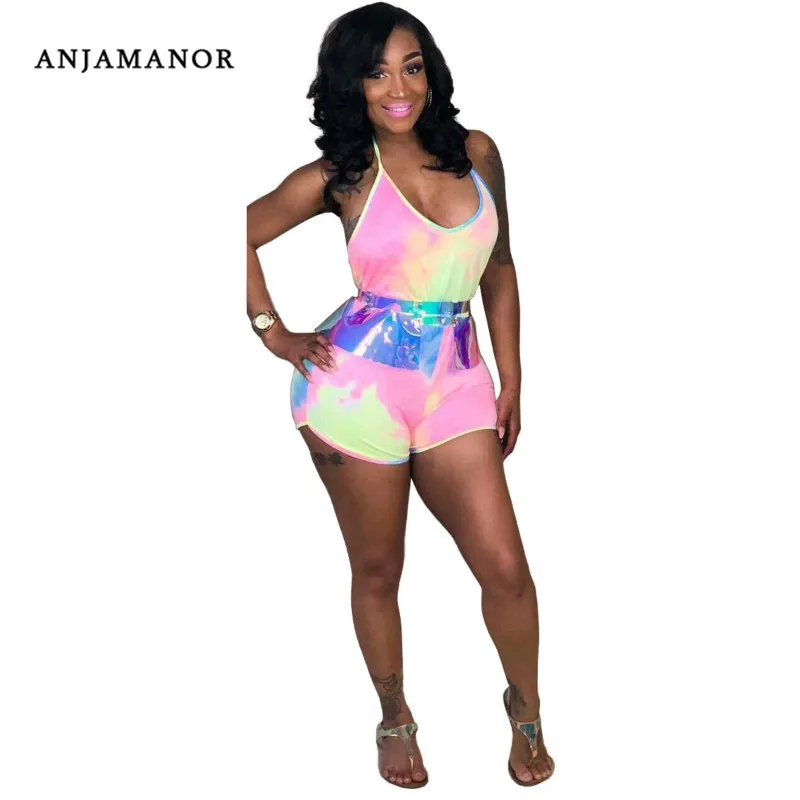 ANJAMANOR Neon Rainbow Tie Dye Sexy Rompers Womens Halter Backless Bodycon Jumpsuit Plus Size Summer 2019 Beach Playsuit D74AZ74
ANJAMANOR Neon Rainbow Tie Dye Sexy Rompers Womens Halter Backless Bodycon Jumpsuit Plus Size Summer 2019 Beach Playsuit D74AZ74