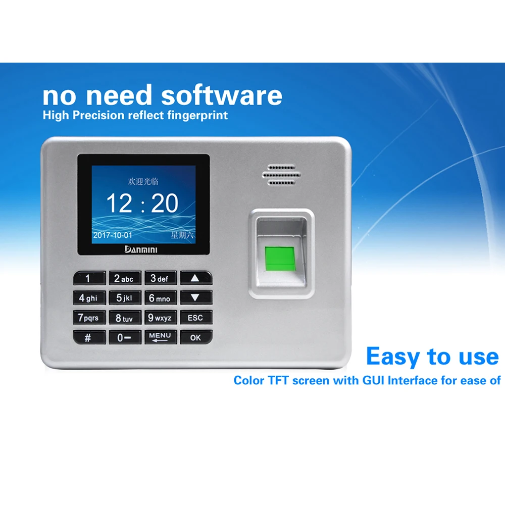 2.8 inch TFT Biometric Fingerprint Time Attendance Clock Recorder Employee Digital Electronic English Voice Reader Machine
2.8 inch TFT Biometric Fingerprint Time Attendance Clock Recorder Employee Digital Electronic English Voice Reader Machine