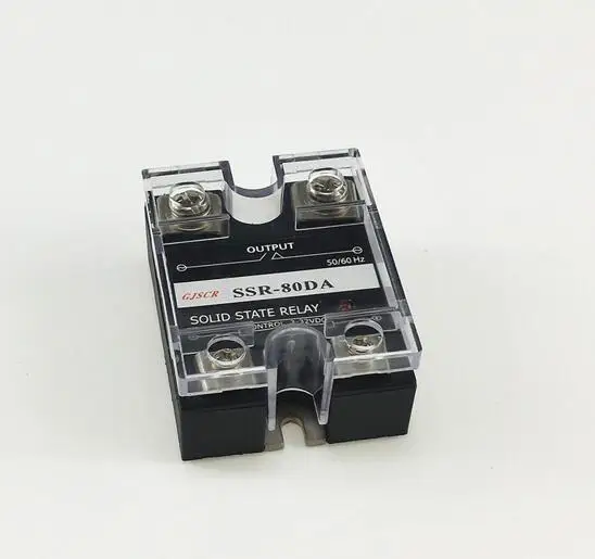 Single-phase AC solid state relay SSR 80A 480VAC / 90A 480VAC /100A 480VAC/120A 480VAC zero-crossing normally open DC-AC
Single-phase AC solid state relay SSR 80A 480VAC / 90A 480VAC /100A 480VAC/120A 480VAC zero-crossing normally open DC-AC